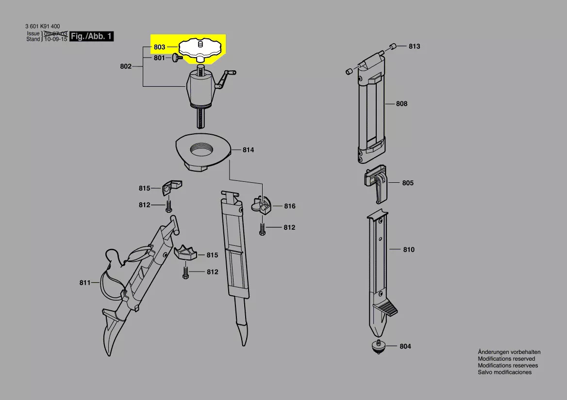 plateau tournant pour trépied BT 300 HD Bosch